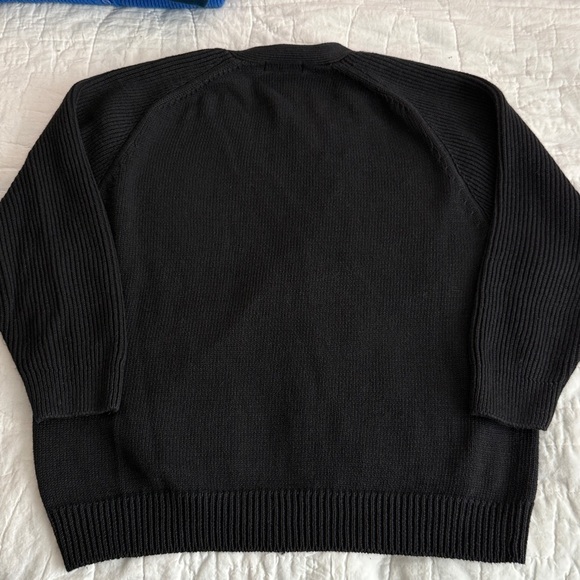 Cozy Black Button-Up Cardigan - Picture 3 of 5